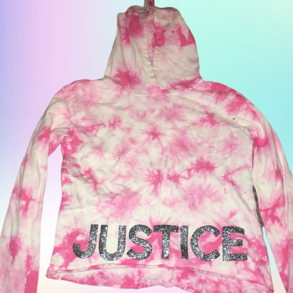 Justice Tie Dye Hooded Sweater